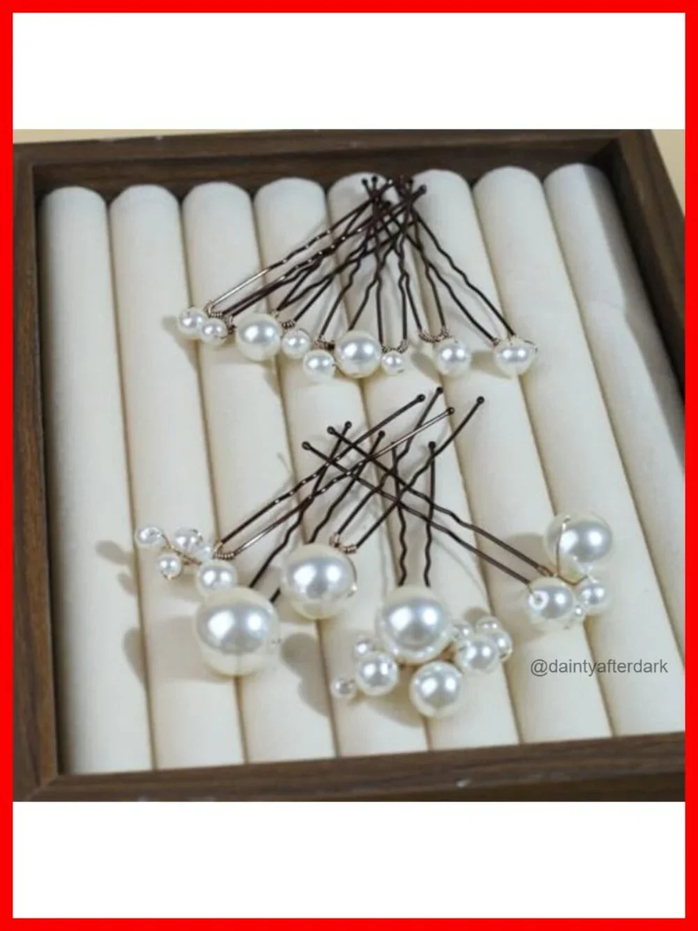 12 Piece Pearl Bridal Hair Pins Handmade Hair Accessories for Weddings